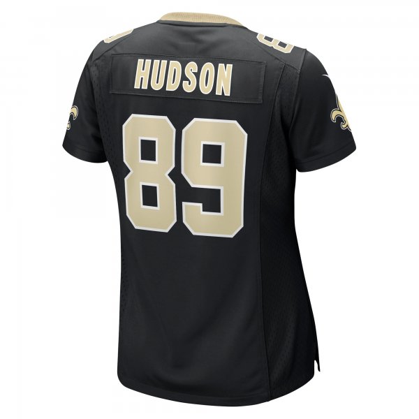 Women's New Orleans Saints Tommy Hudson Nike  Black Team Game Jersey