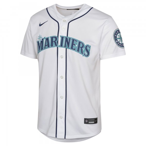 Youth Seattle Mariners Julio RodrÃÂ­guez Nike White Home Limited Jersey