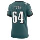 Women's Philadelphia Eagles Brett Toth Nike Midnight Green  Game Jersey