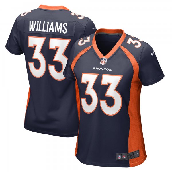 Women's Denver Broncos Javonte Williams Nike Navy Home Game Player Jersey