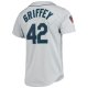 Men's Seattle Mariners Ken Griffey Jr. Mitchell & Ness Gray 20th Anniversary Cooperstown Collection Jersey