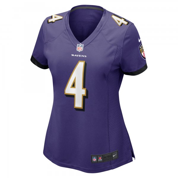 Women's Baltimore Ravens Zay Flowers Nike Purple Team Game Jersey