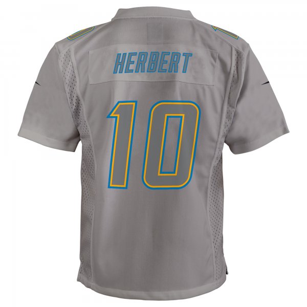 Youth Los Angeles Chargers Justin Herbert Nike Gray Atmosphere Game Jersey