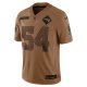 Men's New England Patriots Tedy Bruschi Nike Brown 2023 Salute To Service Retired Player Limited Jersey