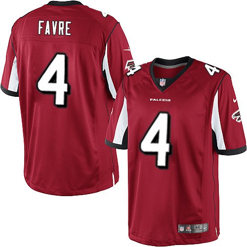 Men's Nike Atlanta Falcons #4 Brett Favre Limited Red Vapor Untouchable Home NFL Jersey