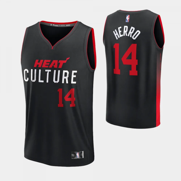 Miami Heat #14 Tyler Herro 2023-24 City Edition Black Jersey