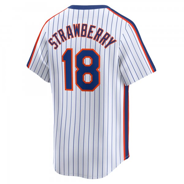 Men's New York Mets Darryl Strawberry Nike Navy Throwback Cooperstown Limited Jersey