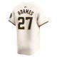 Men's Milwaukee Brewers Willy Adames Nike Cream Home Limited Player Jersey