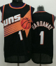 Men's Phoenix Suns #1 Penny Hardaway Black Throwback Stitched NBA Jersey