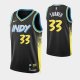 2023-24 City Edition Indiana Pacers #33 Myles Turner Black Swingman Jersey