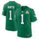 Men's Philadelphia Eagles #1 Jalen Hurts Nike Kelly Green Super Bowl LIX 2nd Alternate Game Jersey