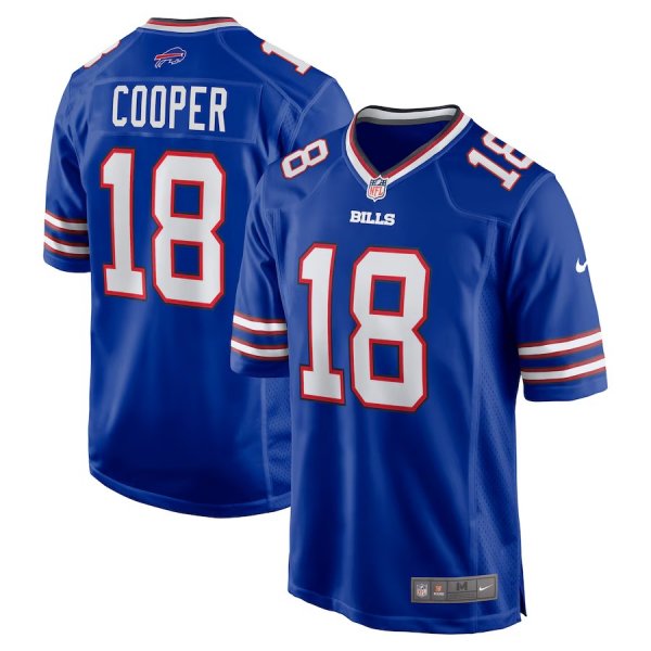 Men's Buffalo Bills #18 Amari Cooper Nike Royal Limited Stitche Jersey