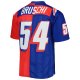 Men's New England Patriots Tedy Bruschi Mitchell & Ness Royal/Red 1996 Split Legacy Replica Jersey