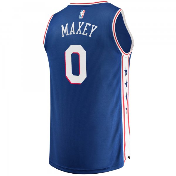 Youth Philadelphia 76ers Tyrese Maxey Fanatics Royal 2020/21 Fast Break Replica Jersey - Icon Edition