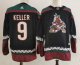 Men's Arizona Coyotes #9 Clayton Keller Black Home Premier Player Jersey