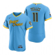 Men's Milwaukee Brewers #11 Rowdy Tellez Powder BLue 2022 City Connect Flex Base MLB Jersey