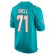 Men's Miami Dolphins Brandon Shell Nike Aqua Home Game Player Jersey