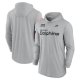 Men's Nike Gray Miami Dolphins 2024 Salute to Service Lightweight Performance Long Sleeve Hoodie T-Shirt