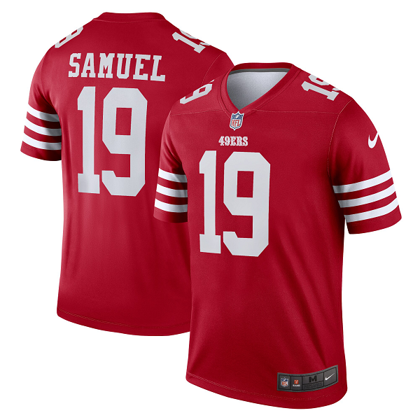 Men's San Francisco 49ers Deebo Samuel Nike Scarlet Legend Jersey-(2022 New Style)