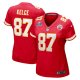 Women's Kansas City Chiefs #87 Travis Kelce Nike Red Super Bowl LVIII Limited Jersey