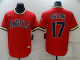 Men's Nike Los Angeles Angels #17 Shohei Ohtani Red Throwback Cool Base MLB Stitched Jersey