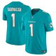 Men's Miami Dolphins Tua Tagovailoa Nike Aqua Vapor F.U.S.E. Limited Jersey