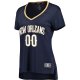 Women's New Orleans Pelicans Fanatics Navy Fast Break Custom Jersey - Icon Edition