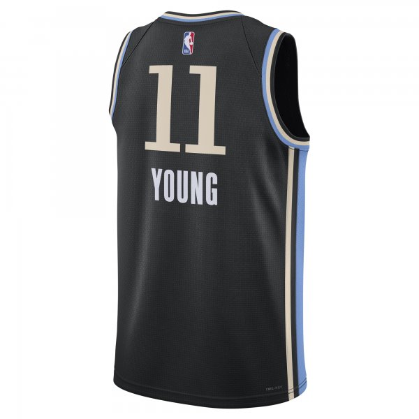 Unisex Atlanta Hawks Trae Young Nike Black 2023/24 Swingman Jersey - City Edition