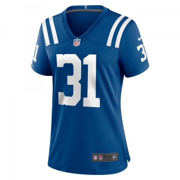 Women's Indianapolis Colts Jason Huntley Nike  Royal Team Game Jersey