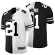 Men's Nike NFL Cleveland Browns #21 Denzel Ward Black White Peaceful Coexisting Split 2020 Vapor Untouchable Stitched Limited Jersey