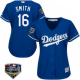 Women's Los Angeles Dodgers #16 Will Smith Blue Alternate Cool Base MLB Jersey