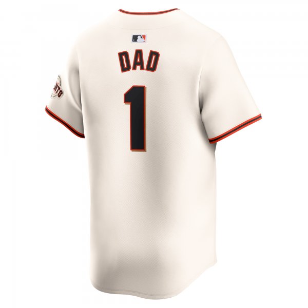 Men's San Francisco Giants Nike Cream #1 Dad Home Limited Jersey