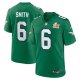 Men's Philadelphia Eagles #6 DeVonta Smith Nike Kelly Green Super Bowl LIX 2nd Alternate Game Jersey