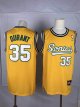 Men's Nike Oklahoma City Thunder #35 Kevin Durant Seattle SuperSonics Yellow Classic Throwback NBA Jersey