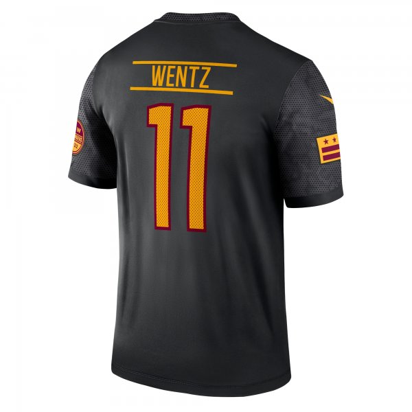 Men's Washington Commanders Carson Wentz Nike Black Alternate Legend Jersey