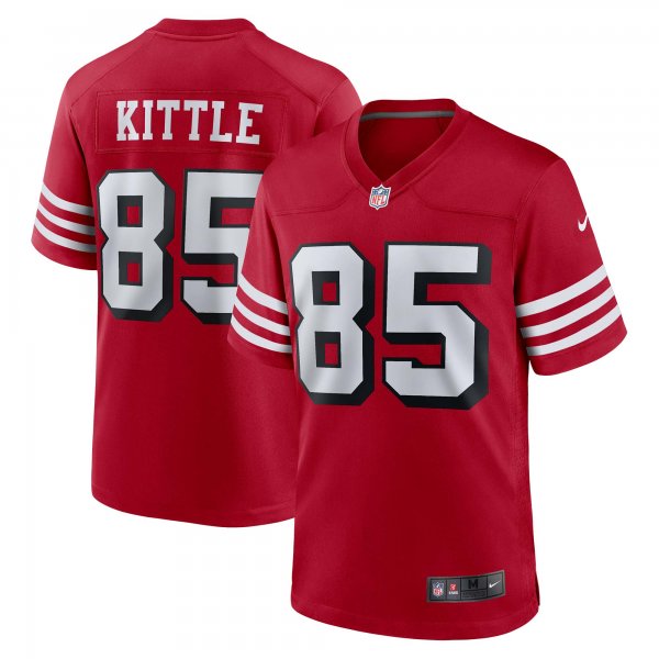 Men's San Francisco 49ers George Kittle Nike Scarlet Alternate Game Jersey