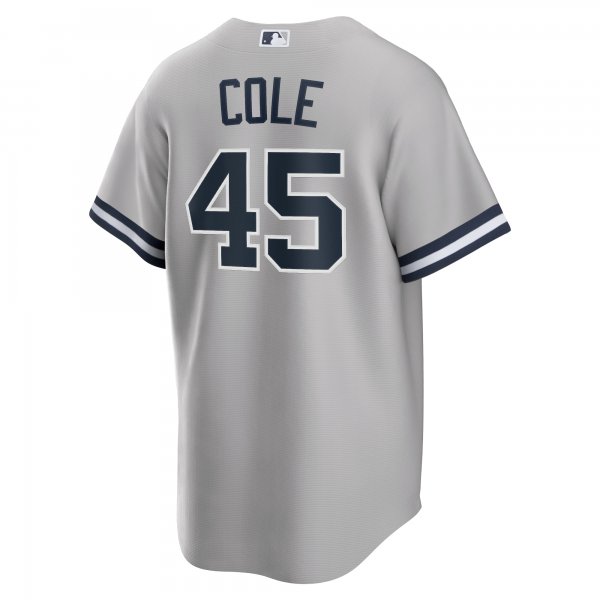 Men's New York Yankees Gerrit Cole Nike Gray Road Replica Player Name Jersey