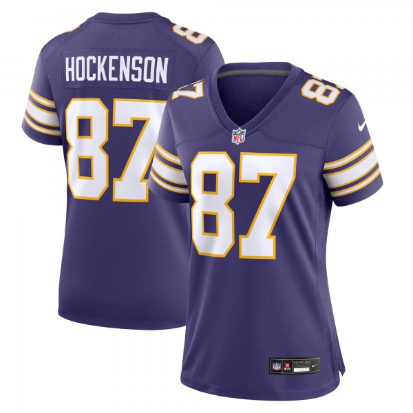 Women's Minnesota Vikings T.J. Hockenson Nike Purple Player Jersey