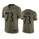 Baltimore Ravens Marshal Yanda Olive 2022 Salute To Service Limited Jersey #73