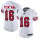 Nike San Francisco 49ers #16 Joe Montana White Rush Women's Stitched NFL Vapor Untouchable Limited Jersey