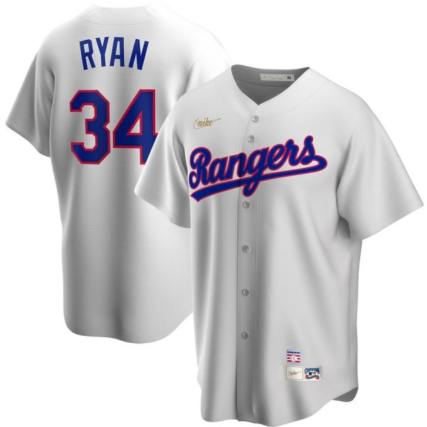 Men's Nike Texas Rangers #34 Nolan Ryan White Home 2020 MLB Jersey