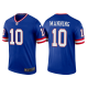 Men's Nike NFL New York Giants Eli Manning 2022 Classic Legend Retired Player Jersey - Royal