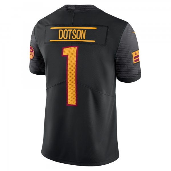 Men's Washington Commanders Jahan Dotson Nike Black Alternate Vapor Untouchable Limited Jersey