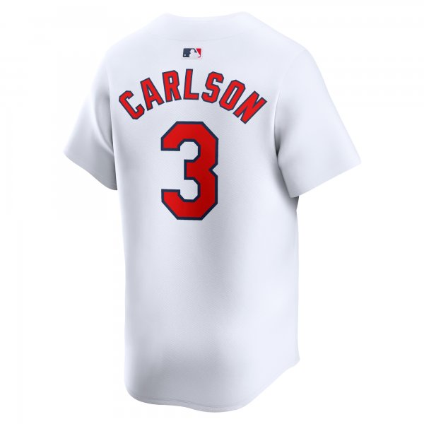 Men's St. Louis Cardinals Dylan Carlson Nike White Home Limited Player Jersey