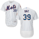 New York Mets #39 Edwin Diaz White(Blue Strip) Flexbase Collection Stitched MLB Jersey