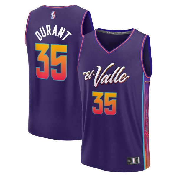 Men's Phoenix Suns Kevin Durant Fanatics Purple Fast Break Jersey - City Edition