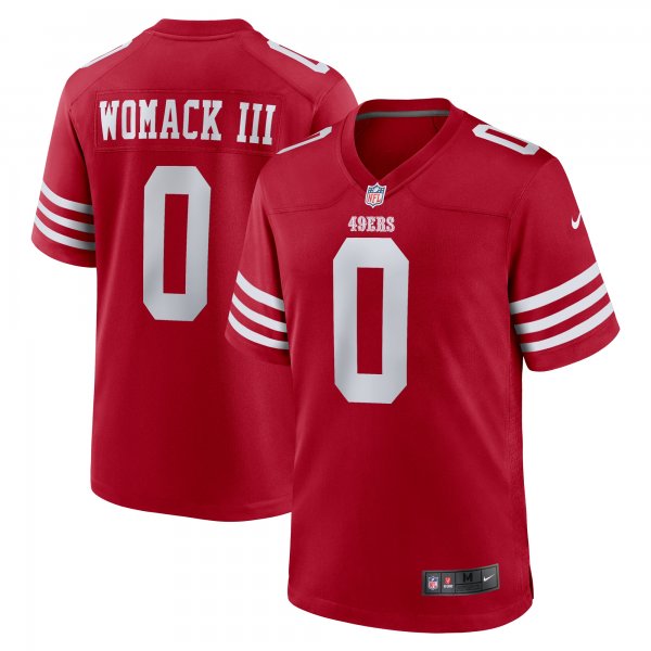 Men's San Francisco 49ers Samuel Womack III Nike  Scarlet  Game Jersey