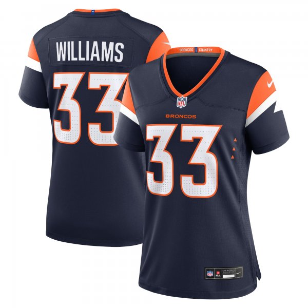 Women's Denver Broncos Javonte Williams Nike Navy Alternate Game Jersey