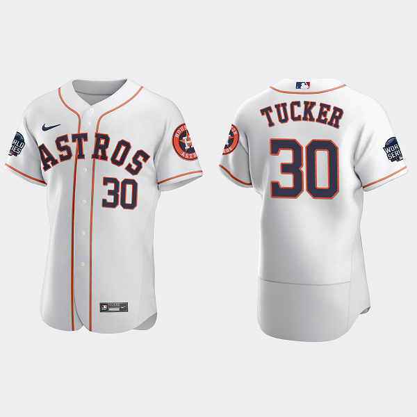 Kyle Tucker Houston Astros 2021 World Series MLB Flexbase Jersey - White