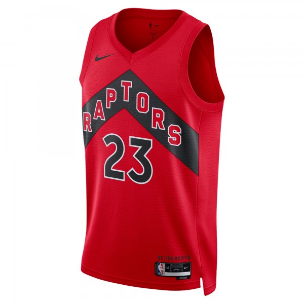 Unisex Toronto Raptors Fred VanVleet Nike Red Swingman Jersey - Icon Edition